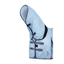 Vliegendeken Freja Horze met halsstuk Lichtblauw Vliegendeken Freja Horze met halsstuk Lichtblauw