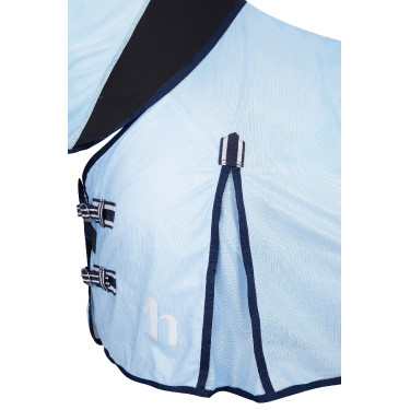 Vliegendeken Freja Horze met halsstuk Lichtblauw Vliegendeken Freja Horze met halsstuk Lichtblauw