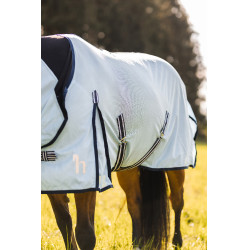 Vliegendeken Freja Horze met halsstuk Lichtblauw Vliegendeken Freja Horze met halsstuk Lichtblauw