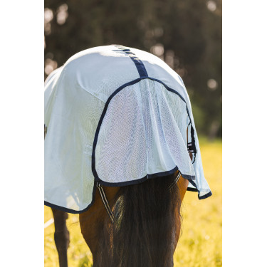 Vliegendeken Freja Horze met halsstuk Lichtblauw Vliegendeken Freja Horze met halsstuk Lichtblauw