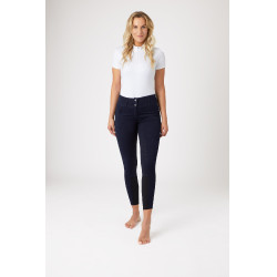 Siliconen antislipbroek Horze Daniela dames Marineblauw