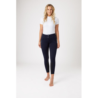 Siliconen antislipbroek Horze Daniela dames Marineblauw