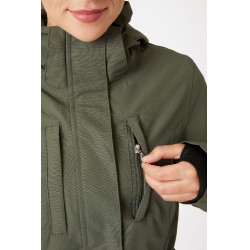 Technische beschermjas Horze Jadine dames Kaki groene kever Technische beschermjas Horze Jadine dames Kaki groene kever