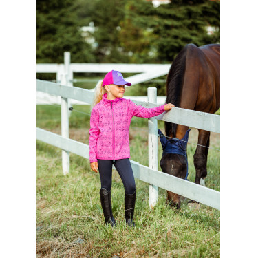 Kinderpaardrijlegging met volledig siliconen zitvlak Madison Horze Donker marineblauw