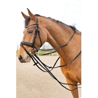 Leren teugels Duits type Horze Sparta Zwart Leren teugels Duits type Horze Sparta Zwart