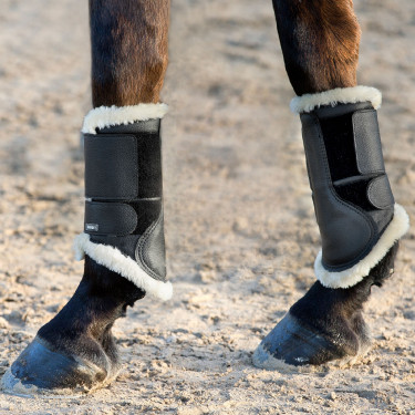 Gesloten peesbeschermers Horze Signature Zwart Gesloten peesbeschermers Horze Signature Zwart