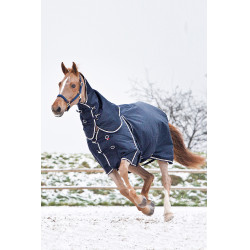 Georgina B Vertigo buiten deken met afneembare hals 250 g Marineblauw