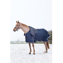 Georgina B Vertigo buiten deken met afneembare hals 250 g Marineblauw