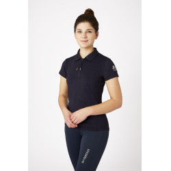 Wedstrijdpolo met korte mouwen Claudine dames B Vertigo Donker marineblauw Wedstrijdpolo met korte mouwen Claudine dames B Vertigo Donker marineblauw