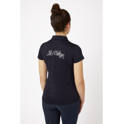 Wedstrijdpolo met korte mouwen Claudine dames B Vertigo Donker marineblauw Wedstrijdpolo met korte mouwen Claudine dames B Vertigo Donker marineblauw