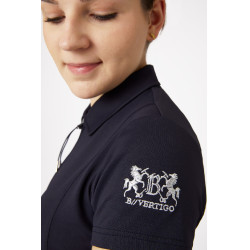 Wedstrijdpolo met korte mouwen Claudine dames B Vertigo Donker marineblauw Wedstrijdpolo met korte mouwen Claudine dames B Vertigo Donker marineblauw