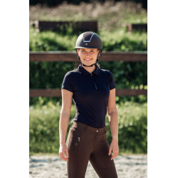 Wedstrijdpolo met korte mouwen Claudine dames B Vertigo Donker marineblauw Wedstrijdpolo met korte mouwen Claudine dames B Vertigo Donker marineblauw