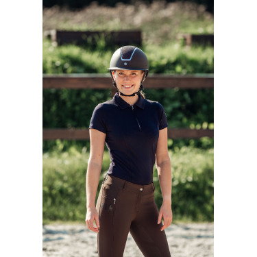 Wedstrijdpolo met korte mouwen Claudine dames B Vertigo Donker marineblauw Wedstrijdpolo met korte mouwen Claudine dames B Vertigo Donker marineblauw