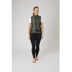 Ultra-lichte mouwloze paardrijbodywarmer B Vertigo Sia dames Lievergroen Ultra-lichte mouwloze paardrijbodywarmer B Vertigo Sia dames Lievergroen