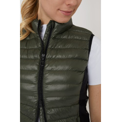 Ultra-lichte mouwloze paardrijbodywarmer B Vertigo Sia dames Lievergroen Ultra-lichte mouwloze paardrijbodywarmer B Vertigo Sia dames Lievergroen