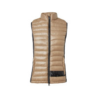 Ultra-lichte mouwloze paardrijbodywarmer B Vertigo Sia dames Lievergroen