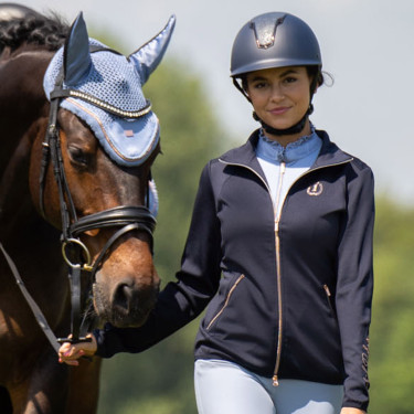 Cardigan Imperial Riding Sporty Sparks Marine Marineblauw Cardigan Imperial Riding Sporty Sparks Marine Marineblauw