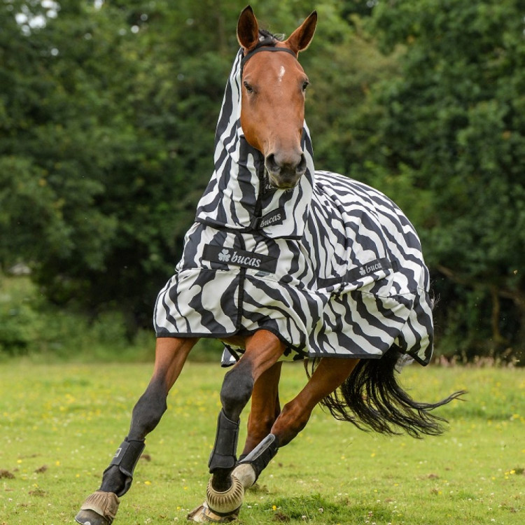 Bucas Sweet-itch Zebra vliegen deken Bucas Sweet-itch Zebra vliegen deken