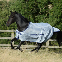 Vliegendeken Bucas Buzz-Off met halsstuk Blauw