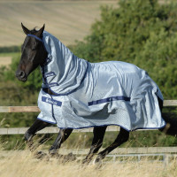 Vliegendeken Bucas Buzz-Off met halsstuk Blauw