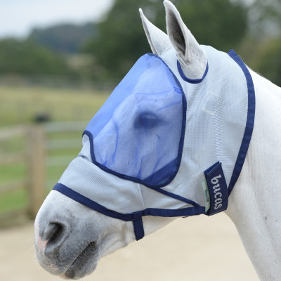 Vliegwerend masker Bucas Buzz-Off Deluxe Blauw