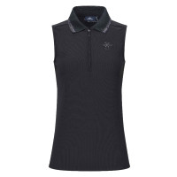 Mouwloos tech-poloshirt HV Polo 4-Ever Zwart