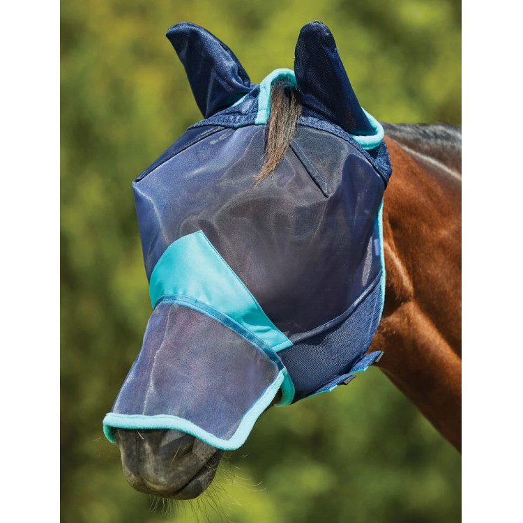 Weatherbeeta ComFiTec Deluxe Fijn Mazig vliegenmasker met oren en neus Weatherbeeta ComFiTec Deluxe Fijn Mazig vliegenmasker met oren en neus