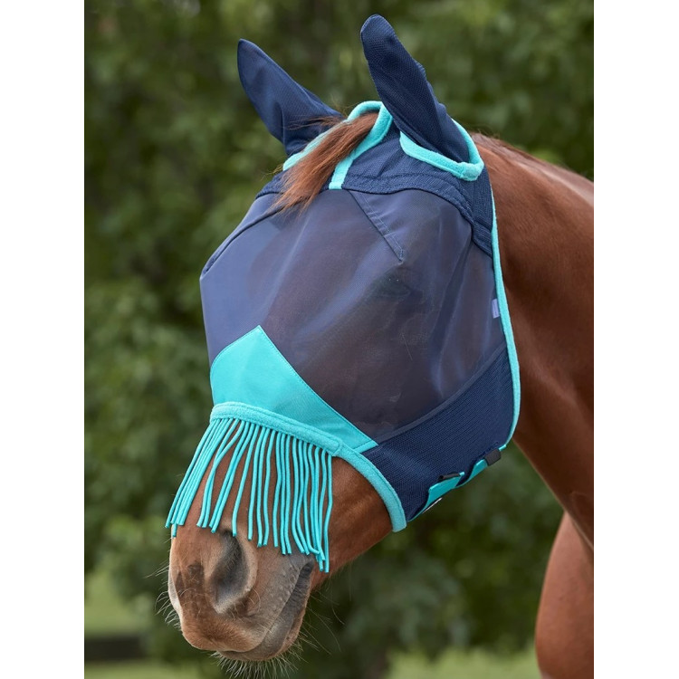 Weatherbeeta ComFiTec Deluxe Mesh vliegenmasker met oren en franjes Weatherbeeta ComFiTec Deluxe Mesh vliegenmasker met oren en franjes