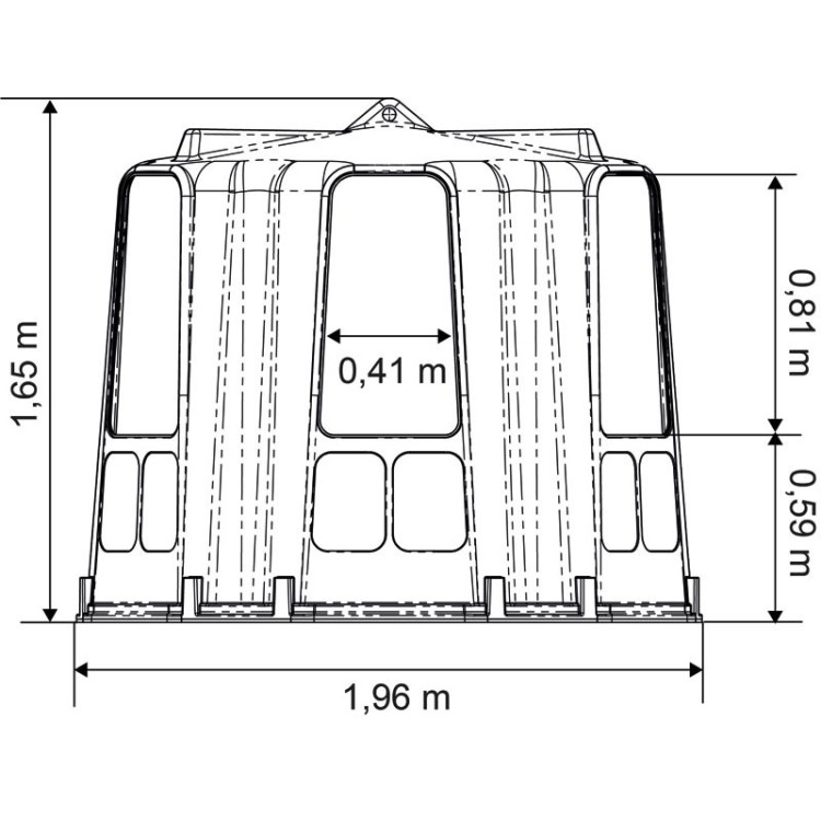 Hexagonaal hooiruif RPE middelgroot model La Gée Hexagonaal hooiruif RPE middelgroot model La Gée