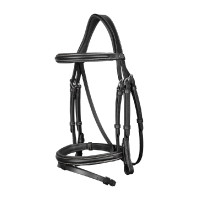 Bridon Neusriem Combiné Working By Dy'on Zwart Bridon Neusriem Combiné Working By Dy'on Zwart