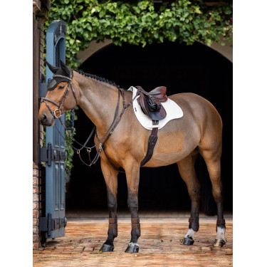 LeMieux schokdempend zadeldek mixte square ProSorb 2 Vakken Wit