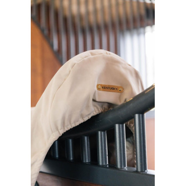 Housse de Selle avec plaque en or Kentucky Beige Housse de Selle avec plaque en or Kentucky Beige