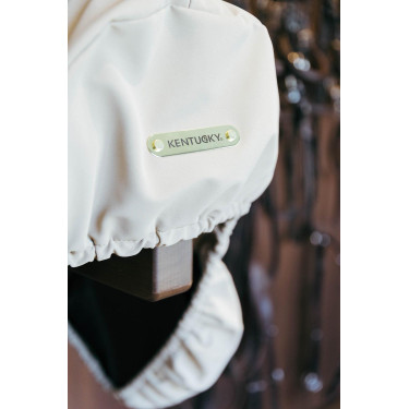 Housse de Selle avec plaque en or Kentucky Beige