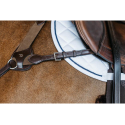 Borsttuig met 5 punten met elastieken New English Collection Dy'on Bruin