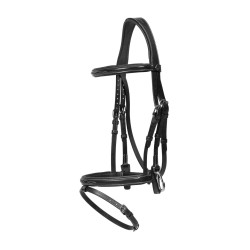 Combinatie Neusriem met Bakstukken en Musketons Working by Dy'on Zwart