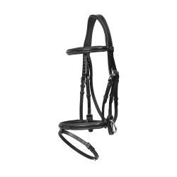 Combinatie Neusriem met Bakstukken en Musketons Working by Dy'on Zwart