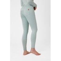 Paardrijbroek met hoge taille Tara siliconen full grip dames Horze Zwart