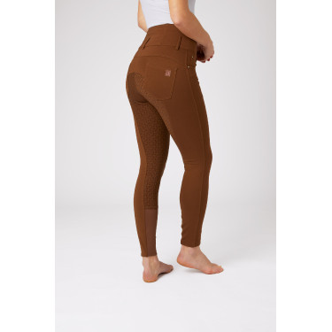 Paardrijbroek met hoge taille Tara siliconen full grip dames Horze Paardrijbroek met hoge taille Tara siliconen full grip dames Horze
