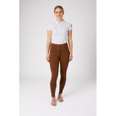 Paardrijbroek met hoge taille Tara siliconen full grip dames Horze Paardrijbroek met hoge taille Tara siliconen full grip dames Horze
