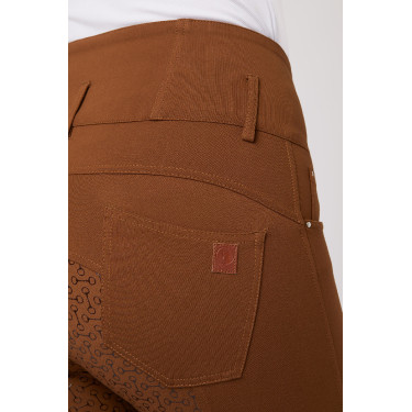 Paardrijbroek met hoge taille Tara siliconen full grip dames Horze Paardrijbroek met hoge taille Tara siliconen full grip dames Horze