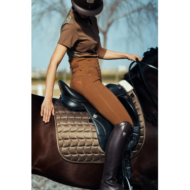Paardrijbroek met hoge taille Tara siliconen full grip dames Horze Paardrijbroek met hoge taille Tara siliconen full grip dames Horze