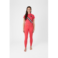 Paardrijbroek met hoge taille Tara siliconen full grip dames Horze Zwart