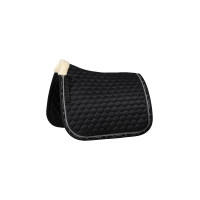 Dressuur zadeldek Horze Claremont met imitatiebont Horze Zwart