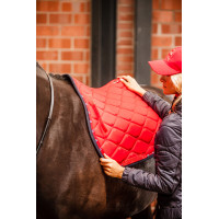 Veelzijdig zadeldek B Vertigo Amory met geborduurd monogram B Vertigo Rood roze berberis Veelzijdig zadeldek B Vertigo Amory met geborduurd monogram B Vertigo Rood roze berberis