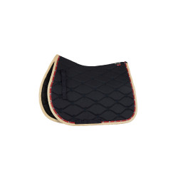 Dressuurzadeldek B Vertigo Amory met geborduurd monogram Donker marineblauw