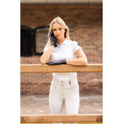 Rijhandschoenen Horze Jorja Zwart kaviaar