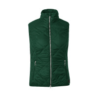 Mouwloze lichte bodywarmer Horze Martina dames Bosgroen
