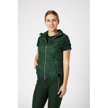 Mouwloze lichte bodywarmer Horze Martina dames Bosgroen Mouwloze lichte bodywarmer Horze Martina dames Bosgroen