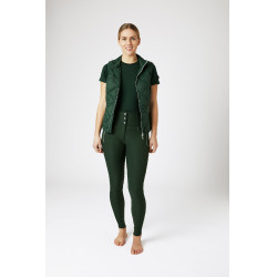 Mouwloze lichte bodywarmer Horze Martina dames Bosgroen