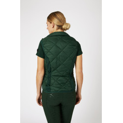 Mouwloze lichte bodywarmer Horze Martina dames Bosgroen